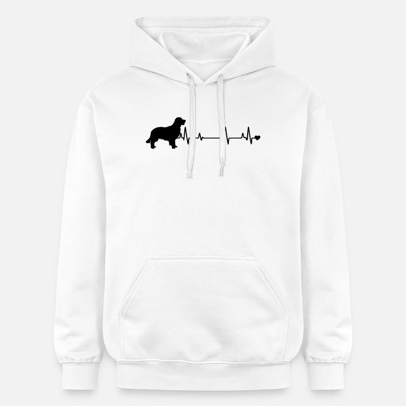 Chien - Sweat à capuche Softstyle® Gildan Unisexe - blanc