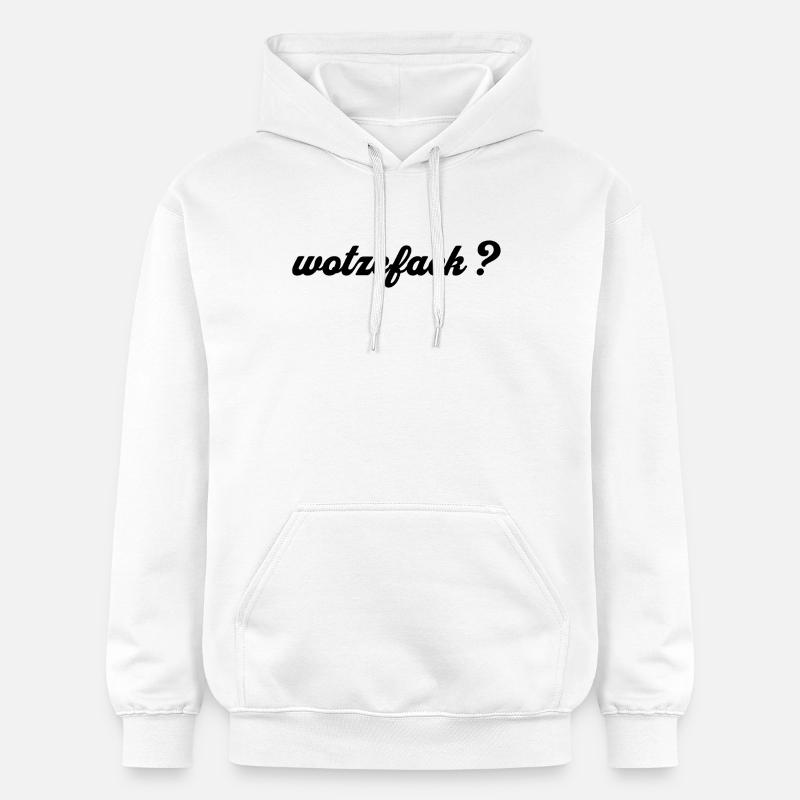 Wotzefack ? - Qu’est-ce que... - Sweat à capuche Softstyle® Gildan Unisexe - blanc