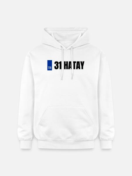 31 Hatay Kennzeichen | Türkisches Kennzeichen - Gildan Unisex Softstyle® Midweight Hoodie - Weiß