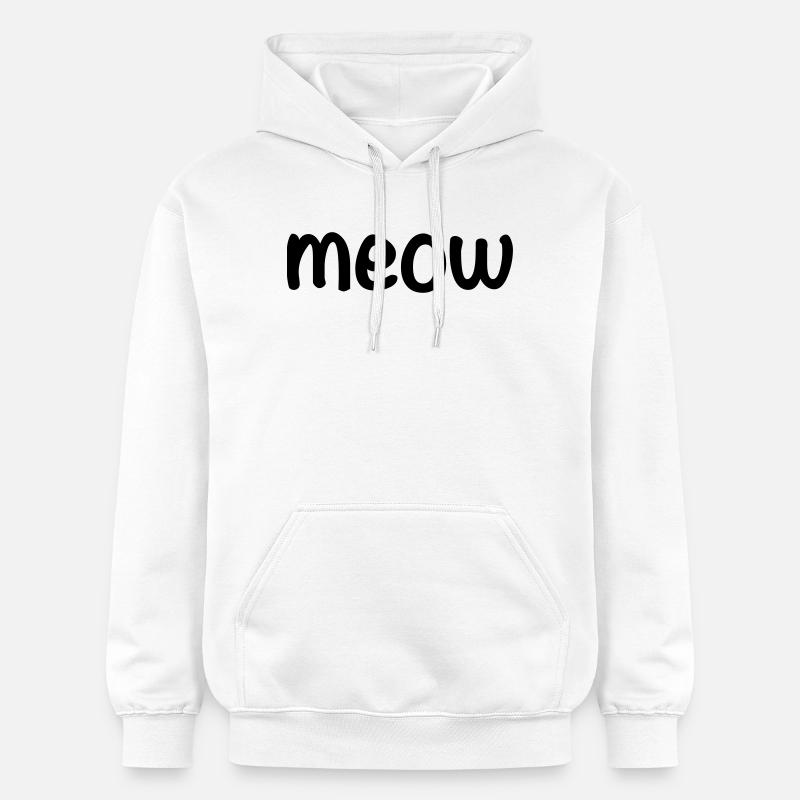 Meow - Sweat à capuche Softstyle® Gildan Unisexe - blanc