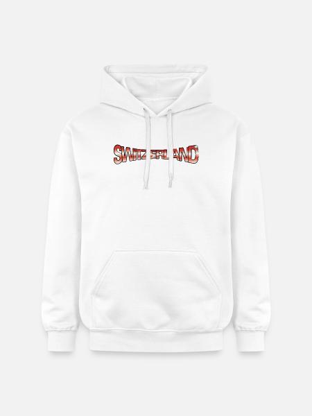 SWITZERLAND CLAIM - Gildan Unisex Softstyle® Midweight Hoodie - white
