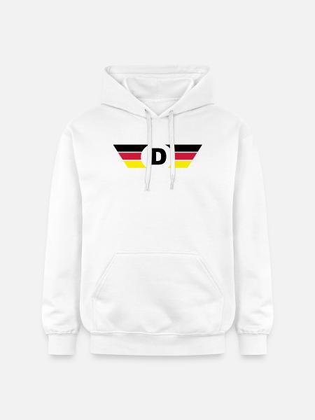 Germany flag / symbol top - Gildan Unisex Softstyle® Midweight Hoodie - white