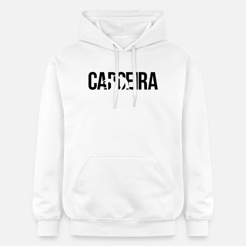 capoeira - Sweat à capuche Softstyle® Gildan Unisexe - blanc