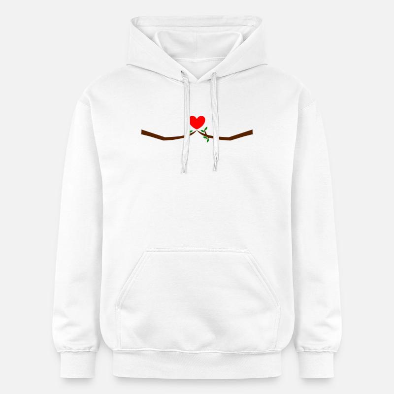 Saint-Valentin, Saint-Valentin, Saint-Valentin - Sweat à capuche Softstyle® Gildan Unisexe - blanc