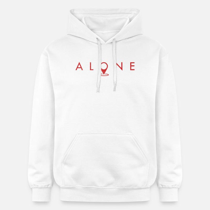 Alone - Sweat à capuche Softstyle® Gildan Unisexe - blanc