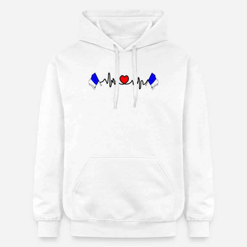 Drapeau Personnalisé de Spa - Sweat à capuche Softstyle® Gildan Unisexe - blanc