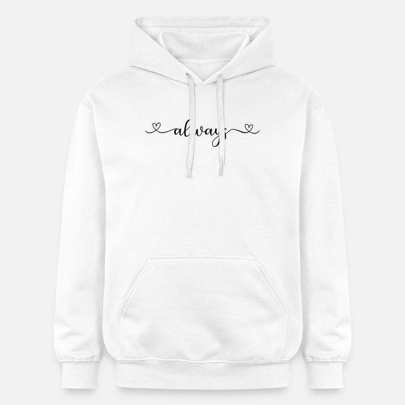 always - Sweat à capuche Softstyle® Gildan Unisexe - blanc