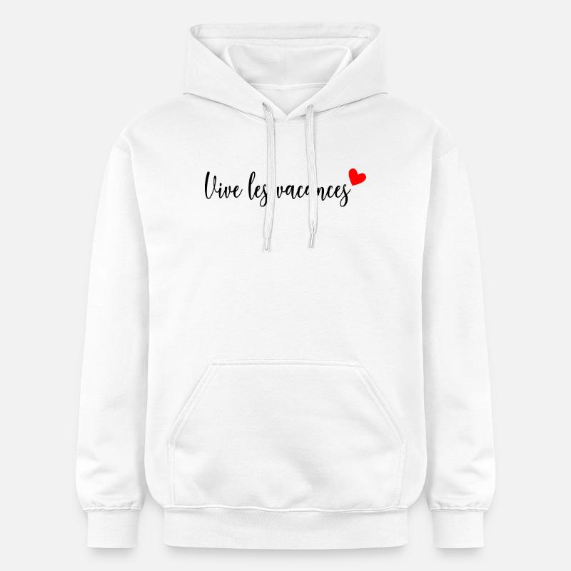 MAÎTRESSE. MAITRE. MERCI. MERCI MAÎTRESSE - Sweat à capuche Softstyle® Gildan Unisexe - blanc