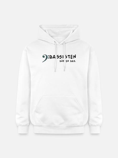 Bassists are allowed to - Gildan Unisex Softstyle® Midweight Hoodie - white