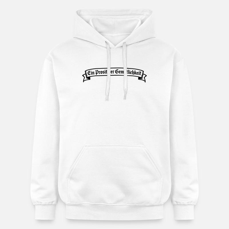 Ein Prosit der Gemütlichkeit - Sweat à capuche Softstyle® Gildan Unisexe - blanc