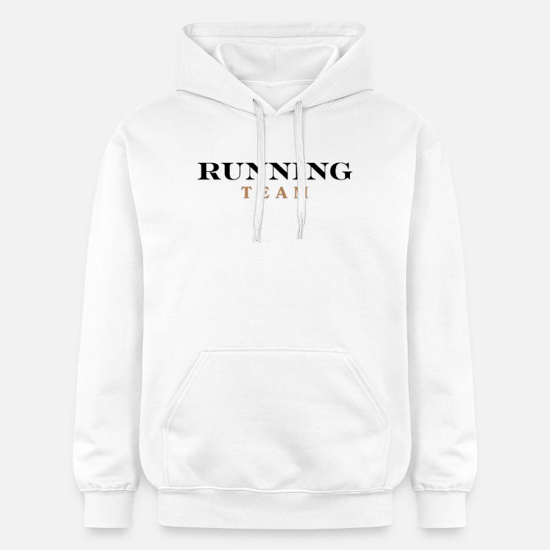 Équipe de course - Sweat à capuche Softstyle® Gildan Unisexe - blanc