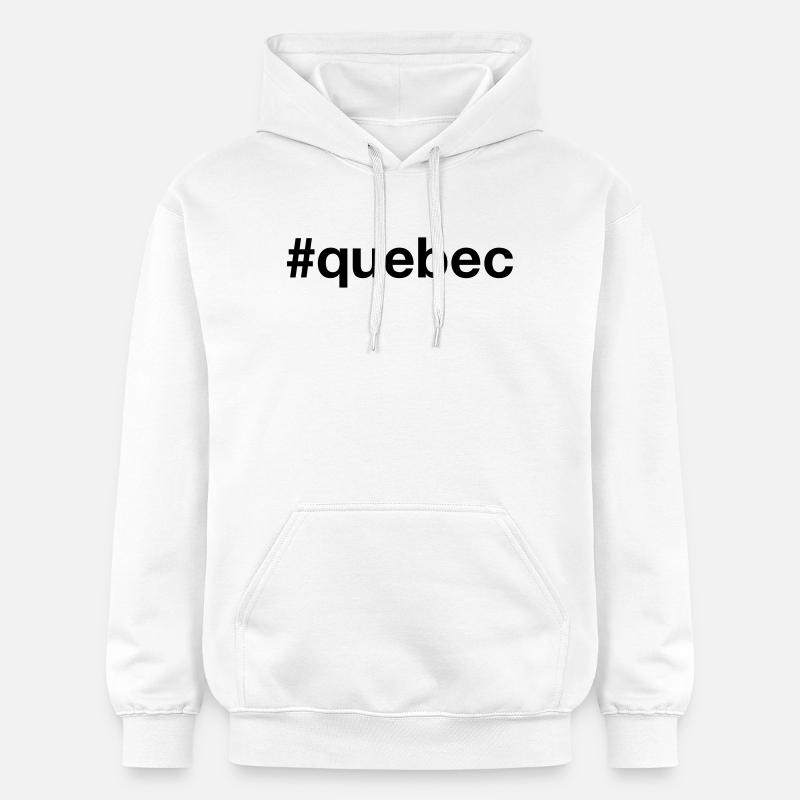 QUÉBEC Canada Kanada Mot-clic - Sweat à capuche Softstyle® Gildan Unisexe - blanc