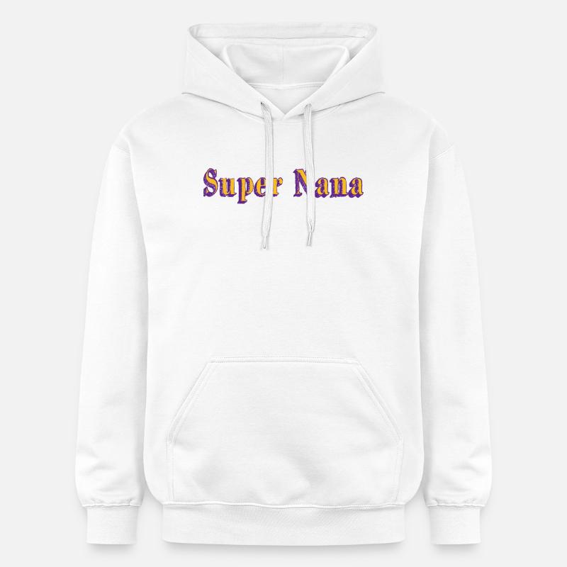 super nana - Sweat à capuche Softstyle® Gildan Unisexe - blanc