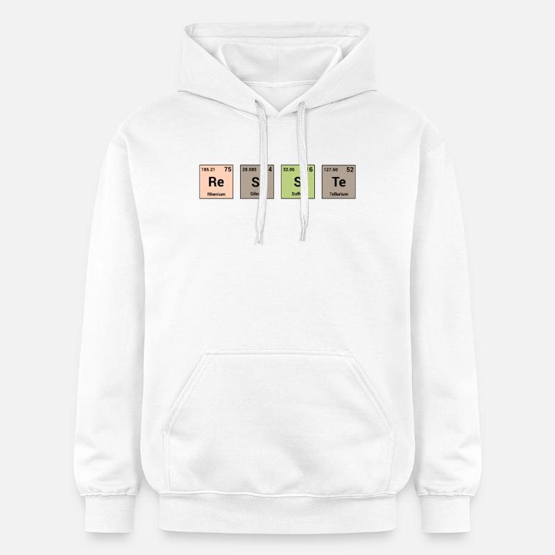 Résiste en éléments périodiques - Sweat à capuche Softstyle® Gildan Unisexe - blanc