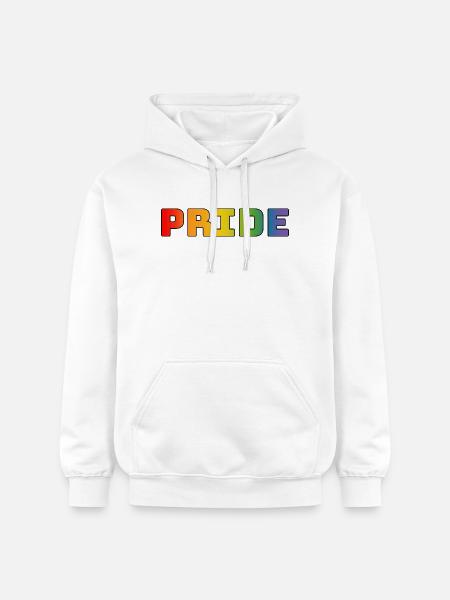 rainbow pride LGBT lgbtqi queer - Gildan Unisex Softstyle® Midweight Hoodie - white