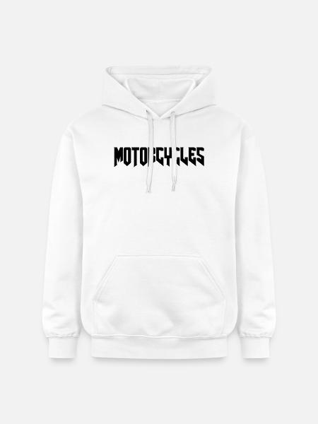Motorcycles Chopper Custom bike - Gildan Unisex Softstyle® Midweight Hoodie - white