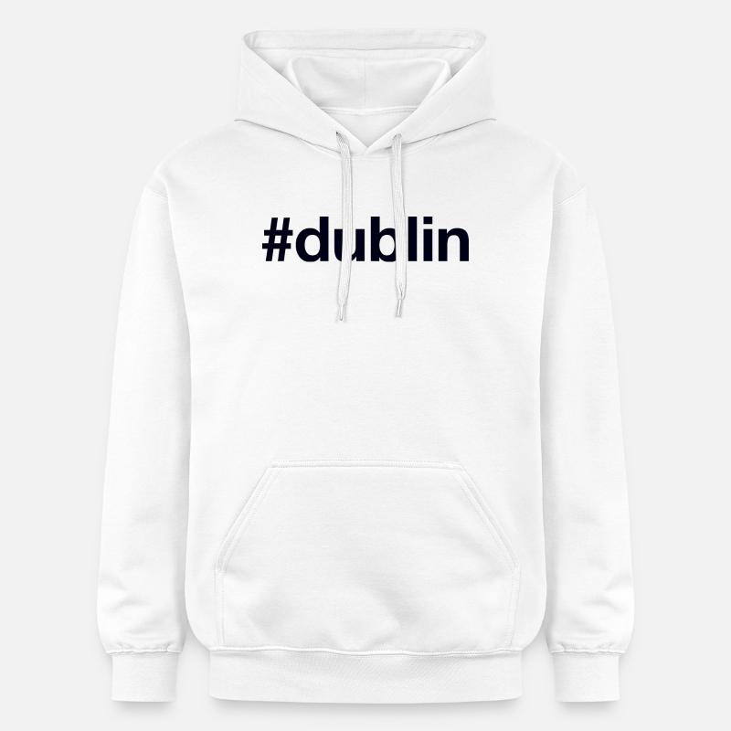 DUBLIN, Irlande, Irlande - Sweat à capuche Softstyle® Gildan Unisexe - blanc
