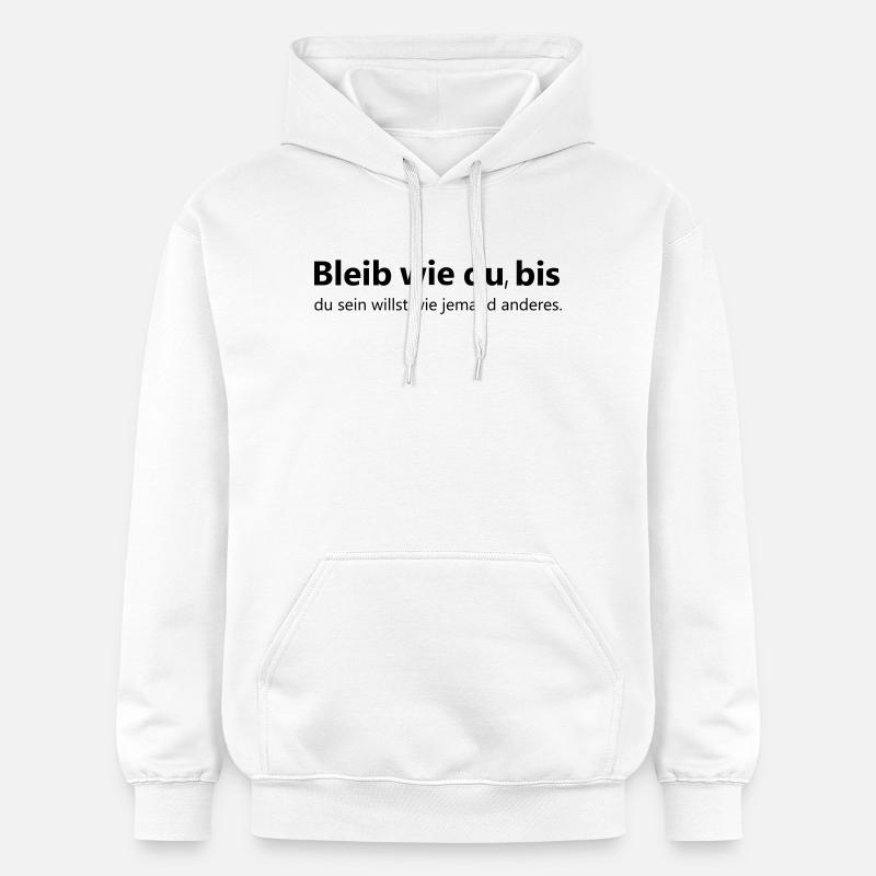 Restez comme vous - Sweat à capuche Softstyle® Gildan Unisexe - blanc