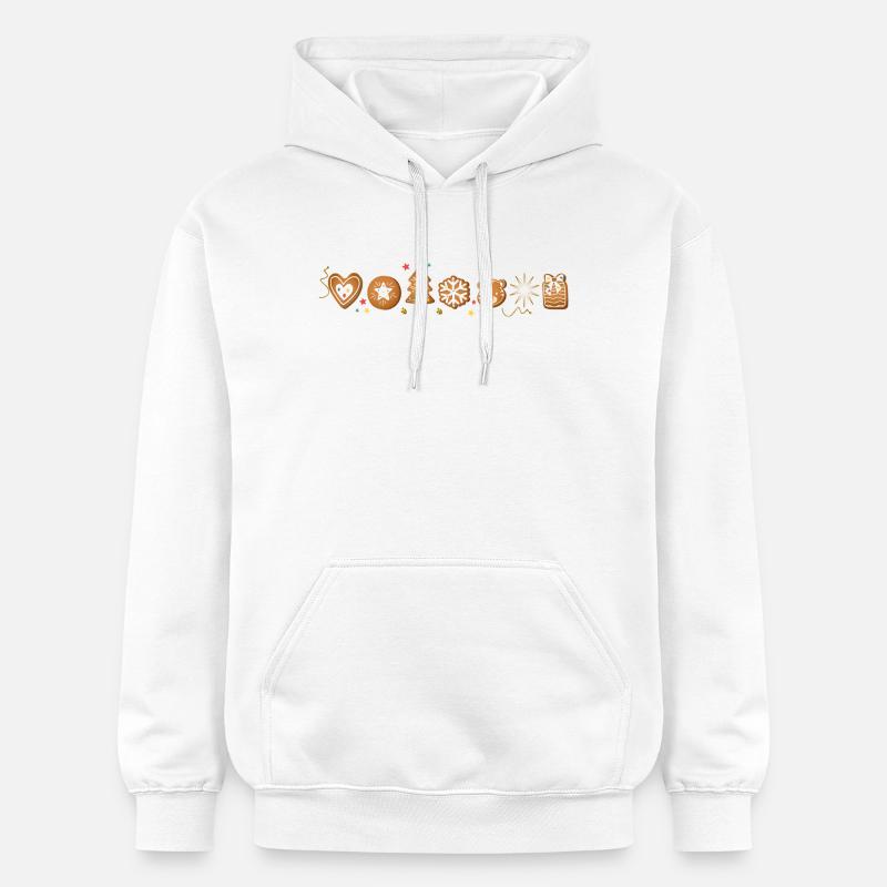 Biscuits de Noël - Sweat à capuche Softstyle® Gildan Unisexe - blanc