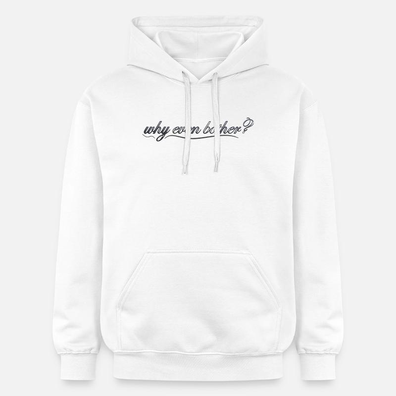 Pourquoi s’embêter ? - Sweat à capuche Softstyle® Gildan Unisexe - blanc