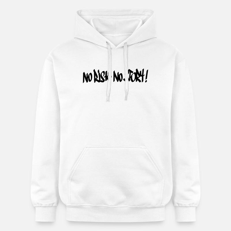 Pas de risque, pas de devise de l’histoire - Sweat à capuche Softstyle® Gildan Unisexe - blanc