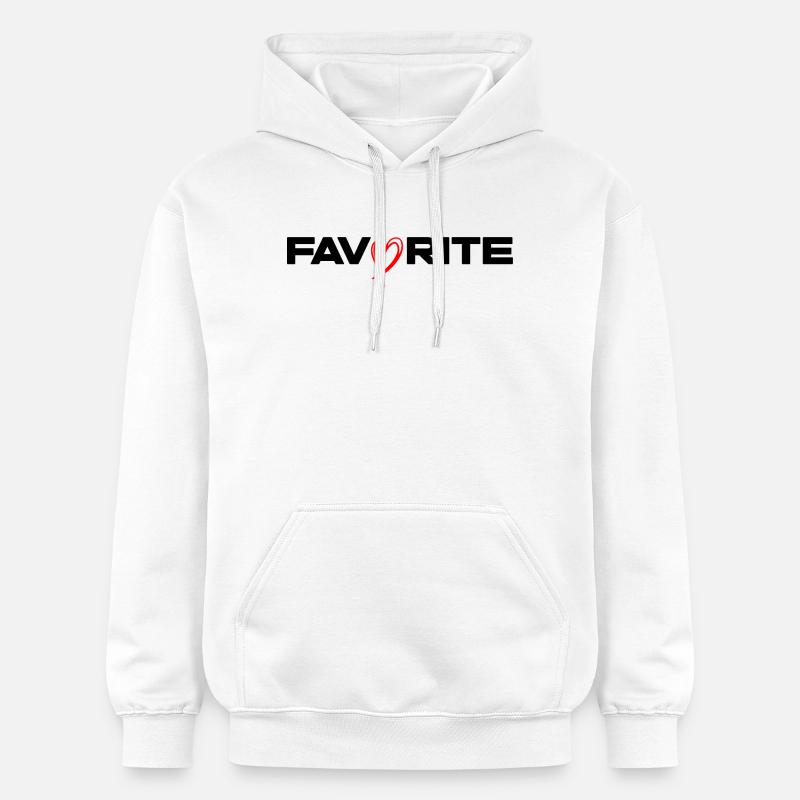 Ligne Cœur à la main libre - Sweat à capuche Softstyle® Gildan Unisexe - blanc