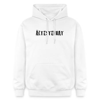 Ältestenrat | Stamm | alter | Rente | Rentner - Gildan Unisex Softstyle® Midweight Hoodie - white - Front - Liana (172cm) & Jaron (178cm)