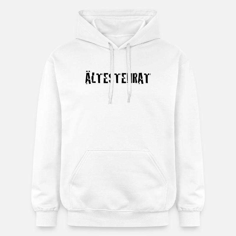 Ältestenrat | Stamm | alter | Rente | Rentner - Sweat à capuche Softstyle® Gildan Unisexe - blanc