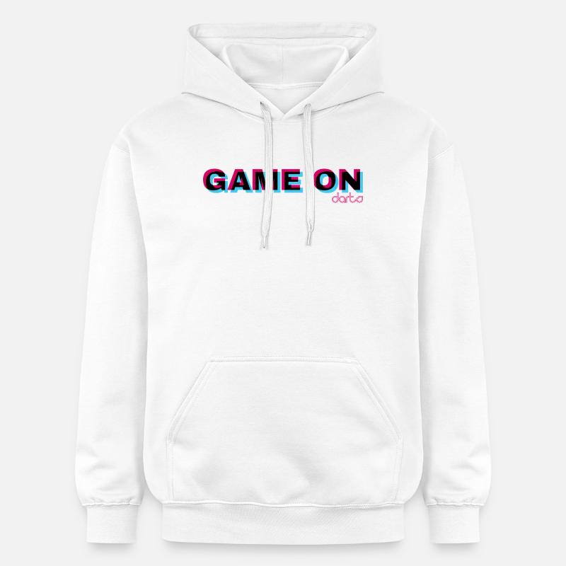 JEU ON - Sweat à capuche Softstyle® Gildan Unisexe - blanc