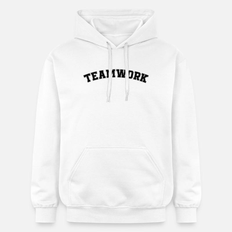 travail d’Équipe - Sweat à capuche Softstyle® Gildan Unisexe - blanc