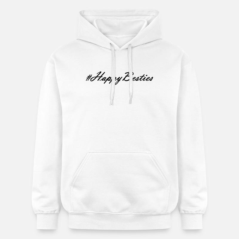 Les joyeux besties - Sweat à capuche Softstyle® Gildan Unisexe - blanc