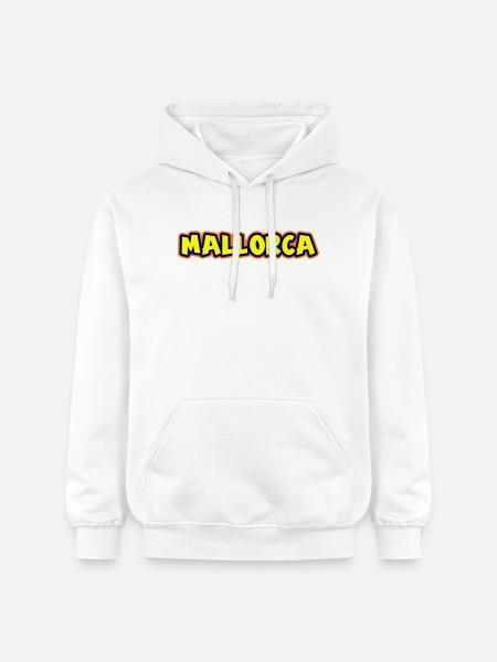 Mallorca Schriftzug - Gildan Unisex Softstyle® Midweight Hoodie - Weiß