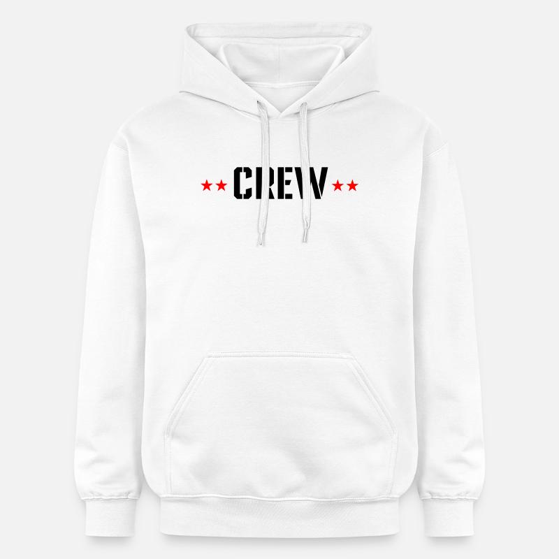 Équipage avec des étoiles - Sweat à capuche Softstyle® Gildan Unisexe - blanc