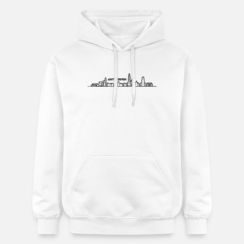 Skyline Anvers - Sweat à capuche Softstyle® Gildan Unisexe - blanc