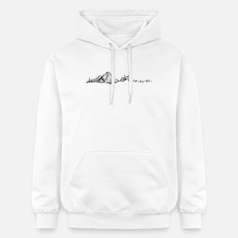 Heartbeat VTT - Sweat à capuche Softstyle® Gildan Unisexe - blanc