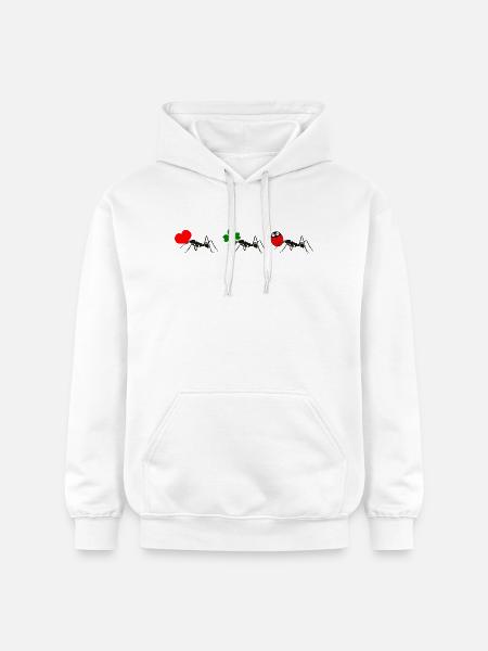 Ant luck - Gildan Unisex Softstyle® Midweight Hoodie - white
