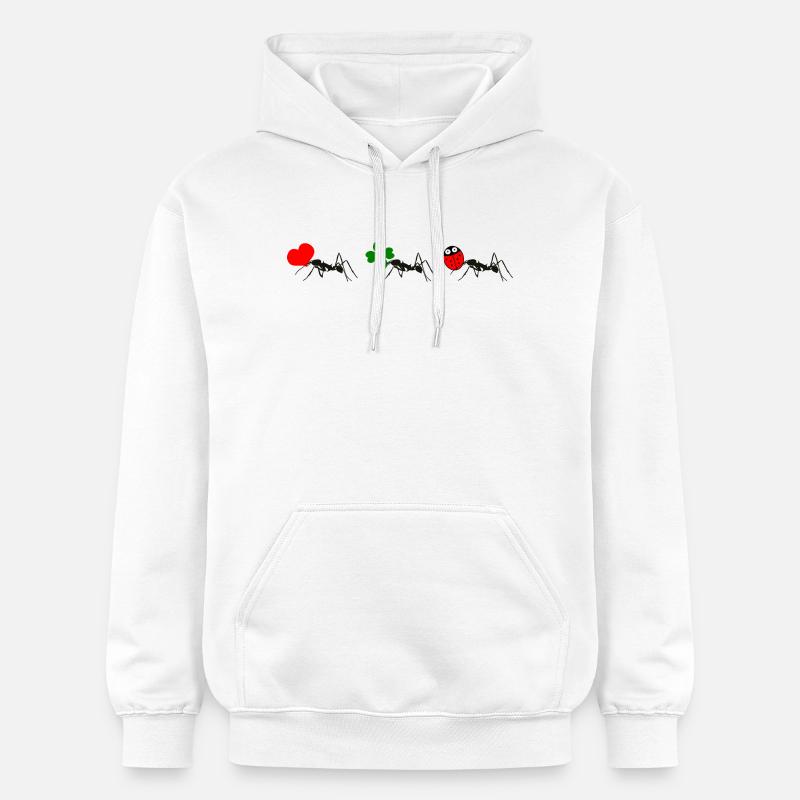 La chance des fourmis - Sweat à capuche Softstyle® Gildan Unisexe - blanc