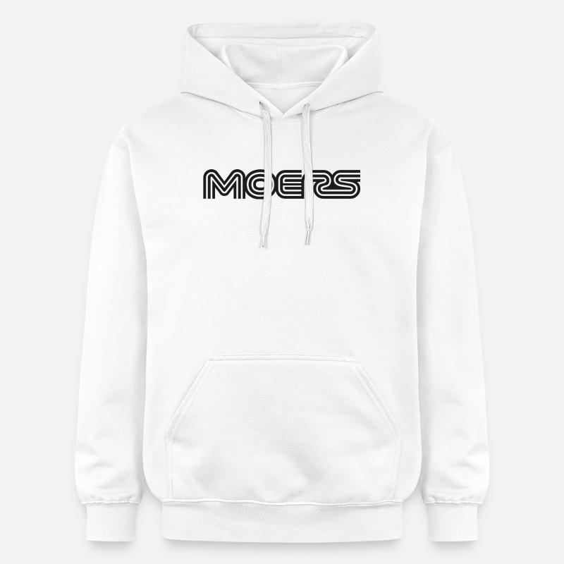 Moers Schirftzug - Sweat à capuche Softstyle® Gildan Unisexe - blanc