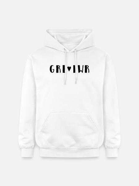 Girl 🖤 Power - Gildan Unisex Softstyle® Midweight Hoodie - white