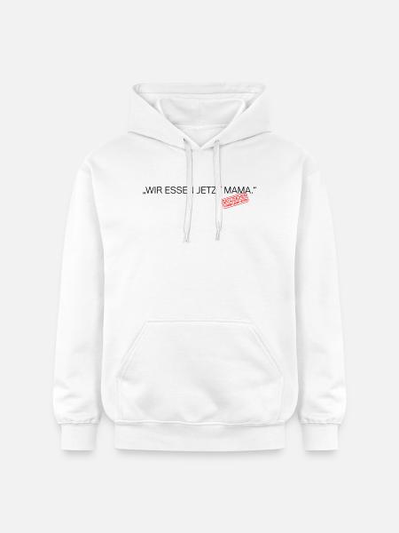 Satzzeichen Retten Leben Spruch - Gildan Unisex Softstyle® Midweight Hoodie - Weiß