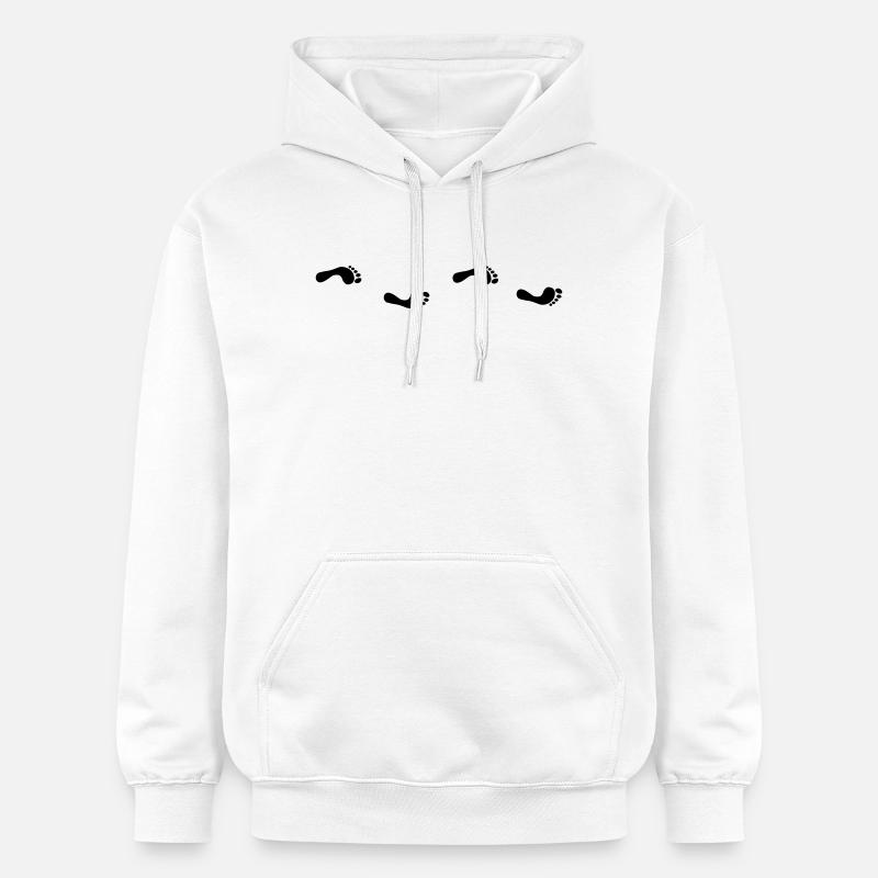 Empreintes de pas - Sweat à capuche Softstyle® Gildan Unisexe - blanc