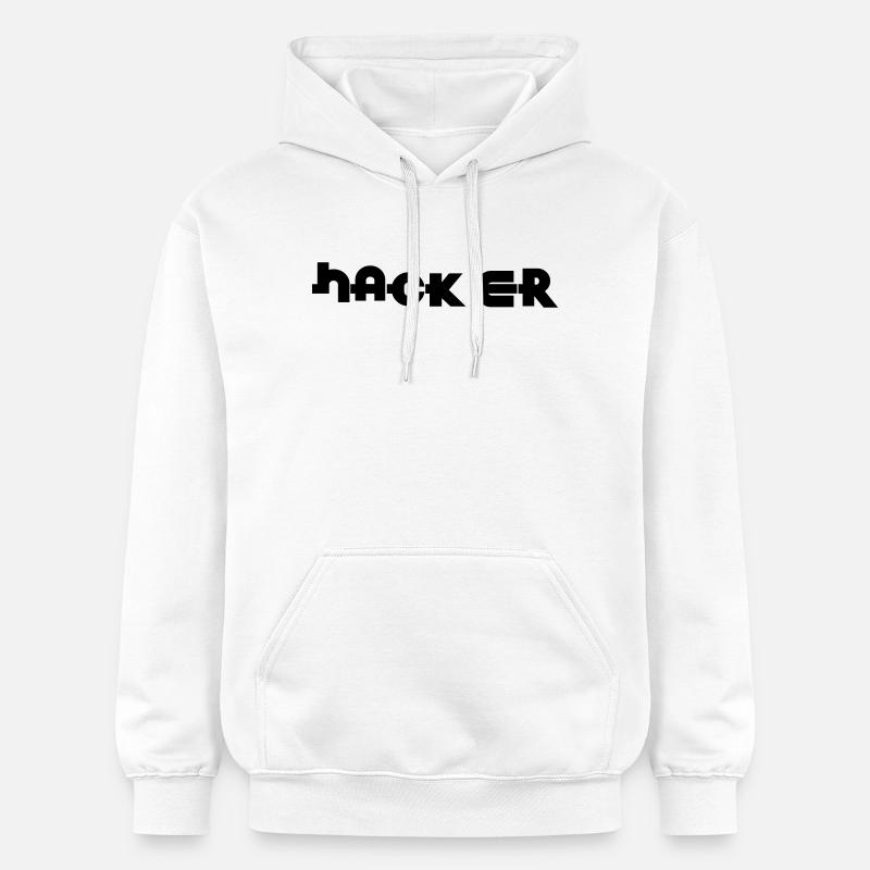 Hacker - Sweat à capuche Softstyle® Gildan Unisexe - blanc