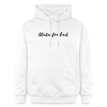 Glutenfreiheit - Gildan Unisex Softstyle® Midweight Hoodie - Weiß - Vorne - Liana (172cm) & Jaron (178cm)