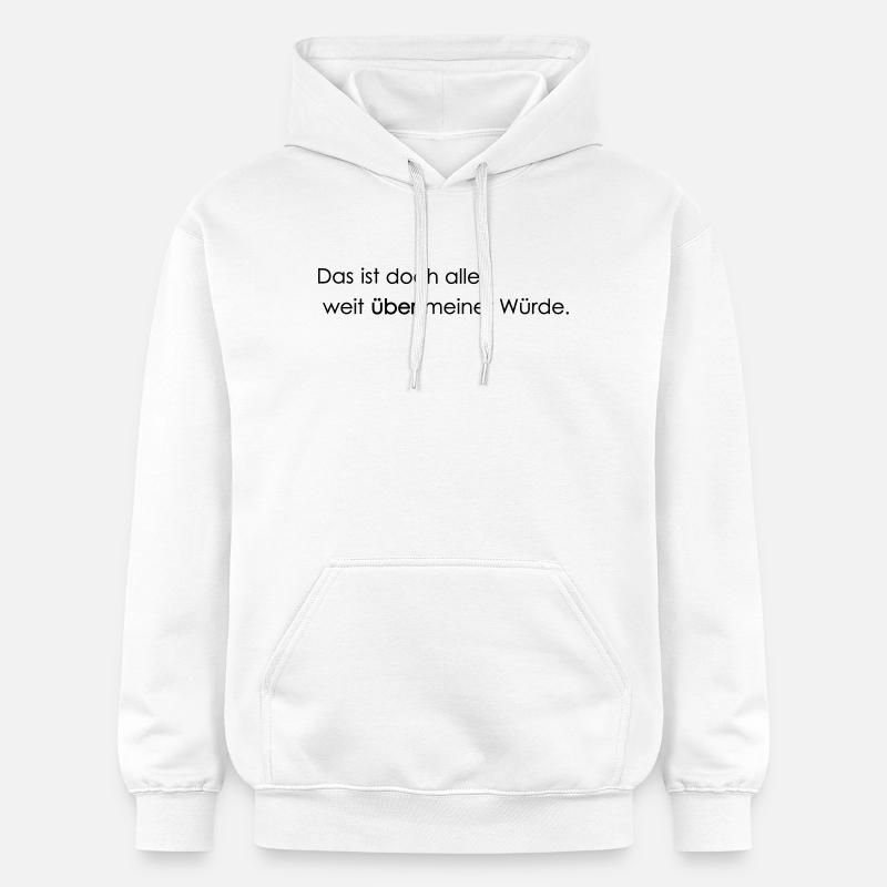 bien au-delà de ma dignité - Sweat à capuche Softstyle® Gildan Unisexe - blanc