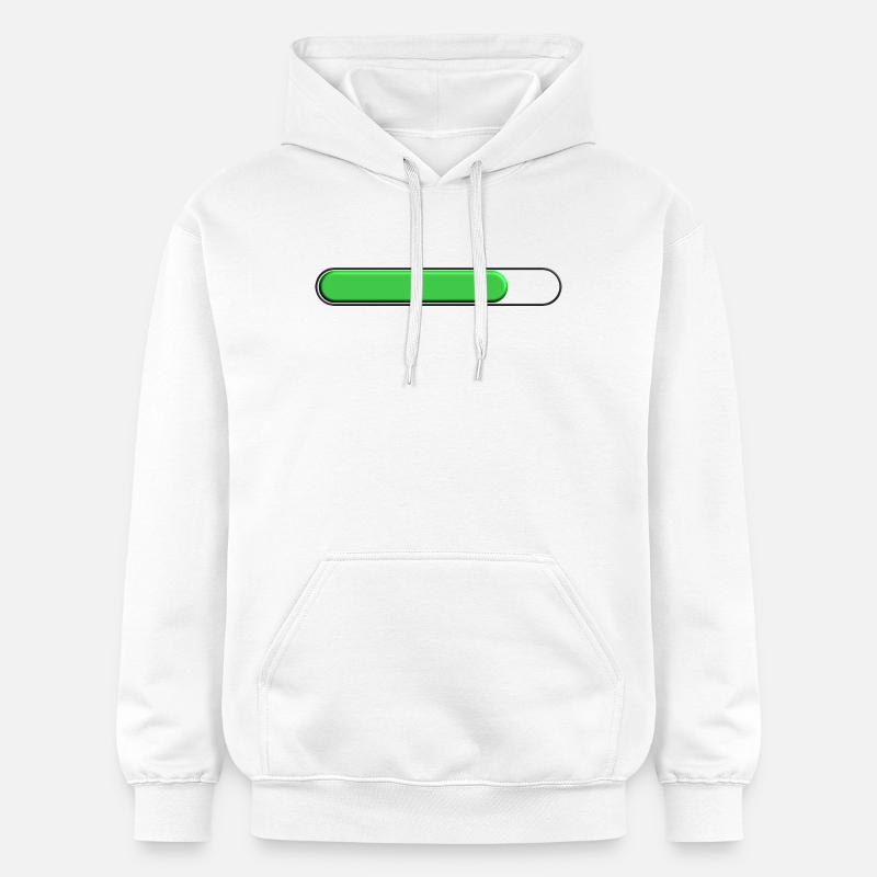 Jauge moyenne Vert (trois quart) - Sweat à capuche Softstyle® Gildan Unisexe - blanc