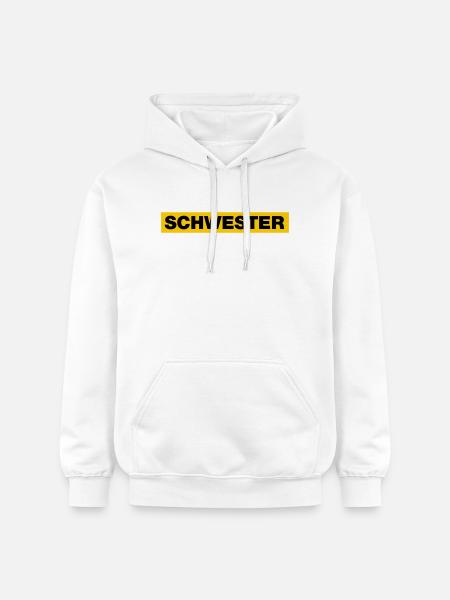 Schwester - Gildan Unisex Softstyle® Midweight Hoodie - Weiß