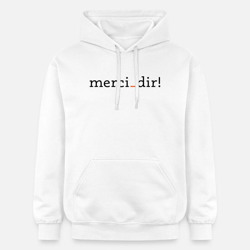 merci dir - 2 Farben - Gildan Unisex Softstyle® Midweight Hoodie - Weiß