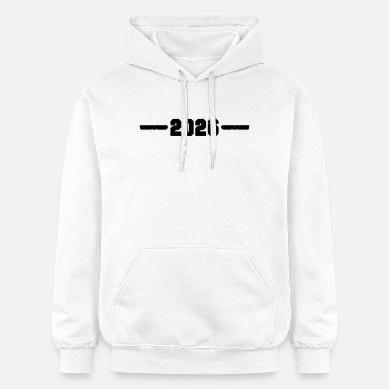 Année 2026 - Sweat à capuche Softstyle® Gildan Unisexe - blanc