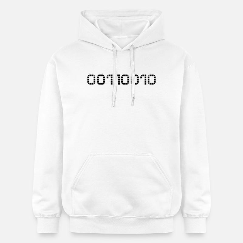 Binary notation - 50 - Gildan Unisex Softstyle® Midweight Hoodie - white