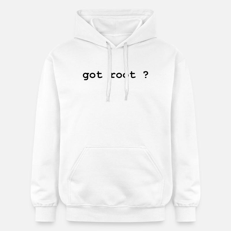 Geek - GOOT ROOT ? - Sweat à capuche Softstyle® Gildan Unisexe - blanc
